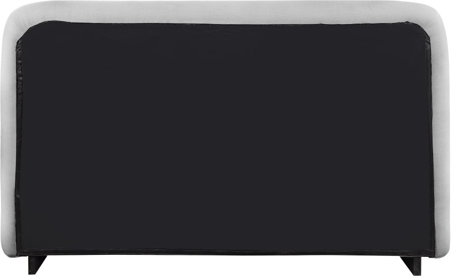 Rigby Linen Textured Fabric Upholstered Bed - Image 5