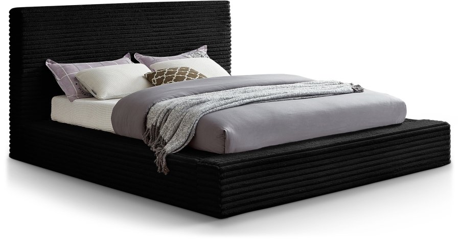 Dexter Corduroy Fabric Upholstered Bed