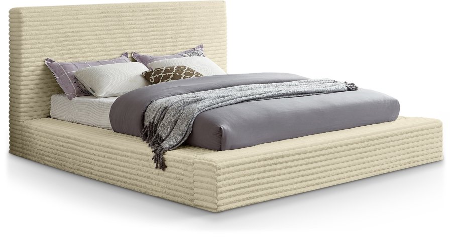 Dexter Corduroy Fabric Upholstered Bed