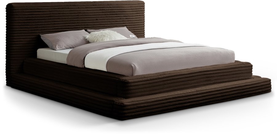 Drew Corduroy Fabric Upholstered Bed