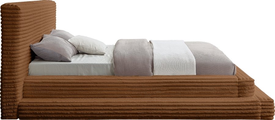 Drew Corduroy Fabric Upholstered Bed - Image 4