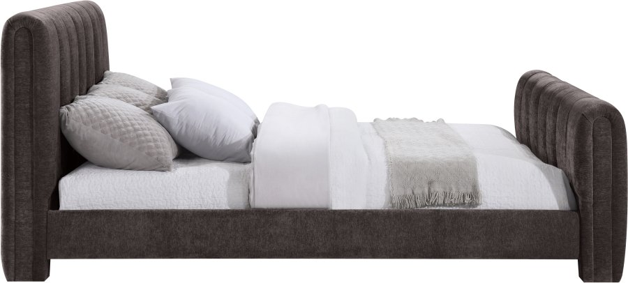 Camila Chenille Fabric Upholstered Bed - Image 4