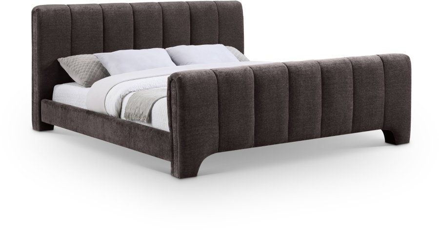 Camila Chenille Fabric Upholstered Bed