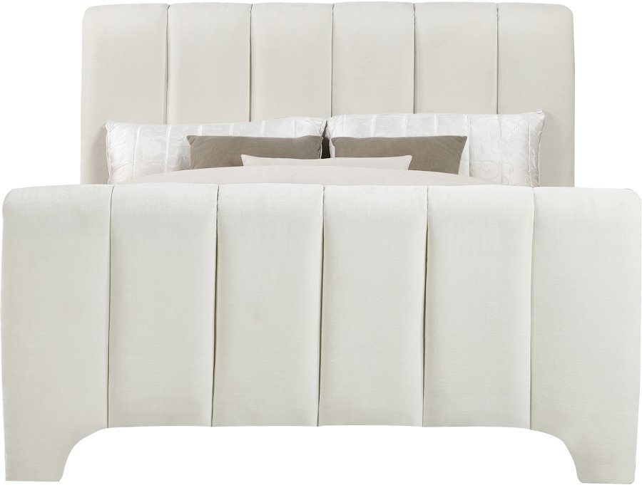 Camila Chenille Fabric Upholstered Bed - Image 3