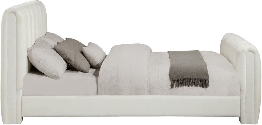 Camila Chenille Fabric Upholstered Bed - Image 4