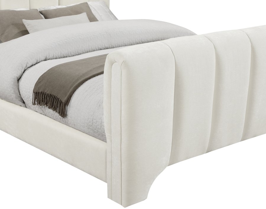 Camila Chenille Fabric Upholstered Bed - Image 6
