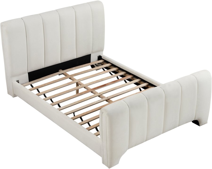 Camila Chenille Fabric Upholstered Bed - Image 7