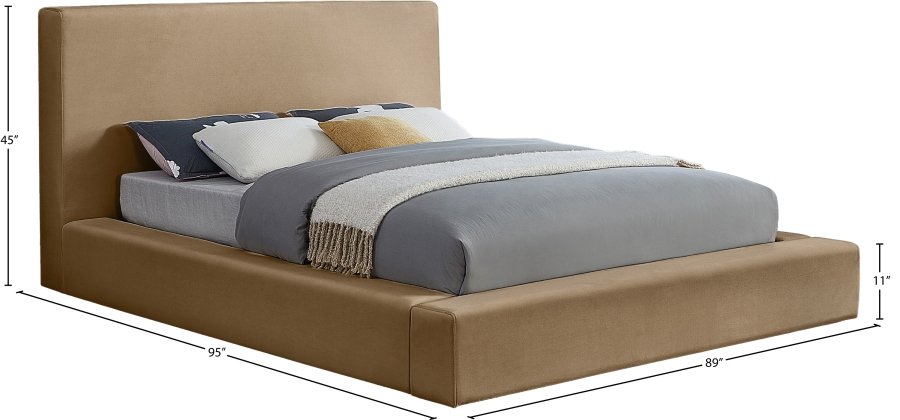 Dorian Velvet Upholstered Bed - Image 7