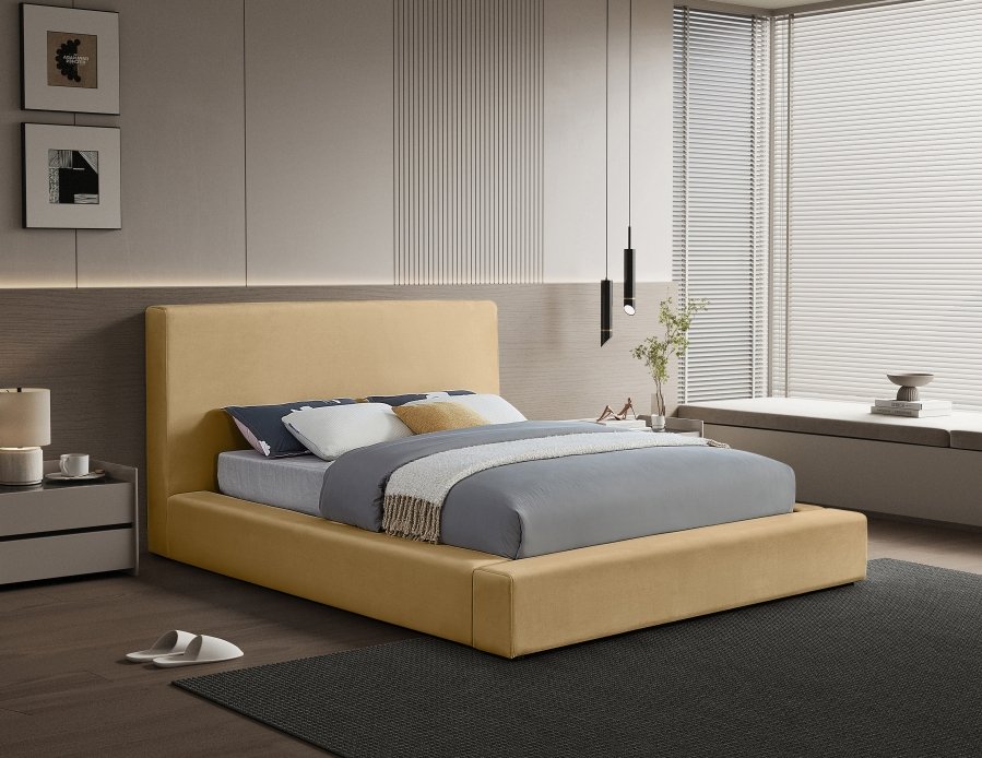 Dorian Velvet Upholstered Bed - Image 2
