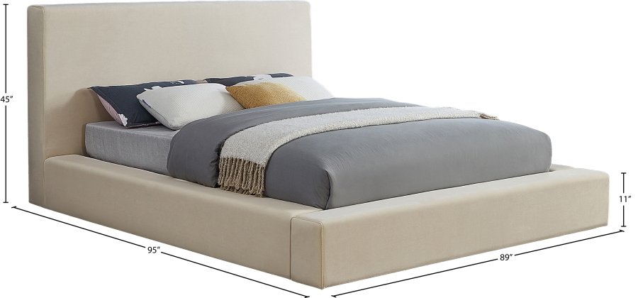 Dorian Velvet Upholstered Bed - Image 7