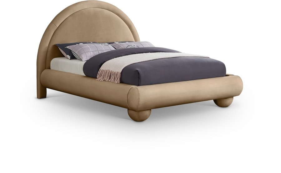 Madrid Velvet Upholstered Bed