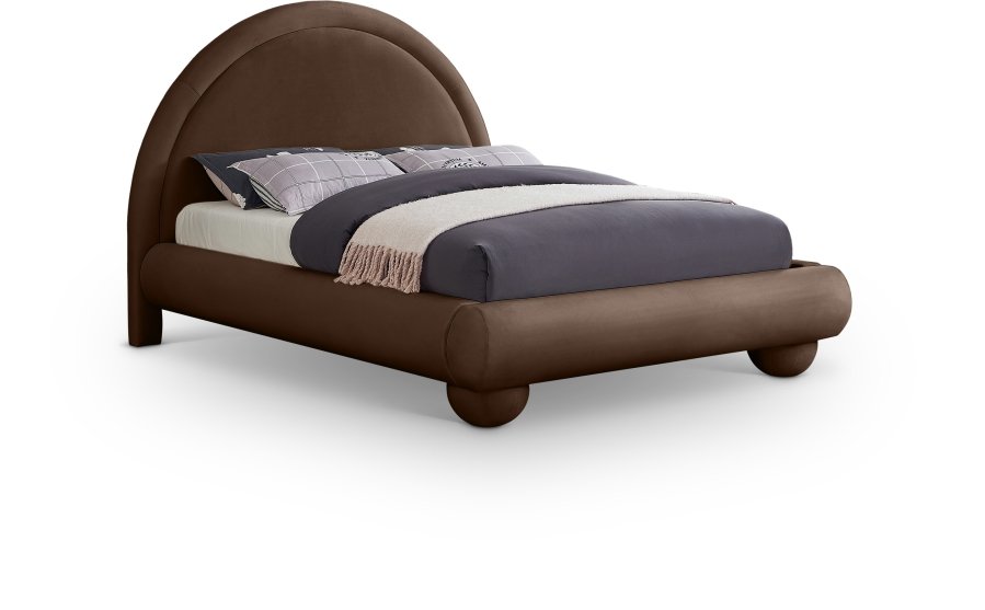 Madrid Velvet Upholstered Bed