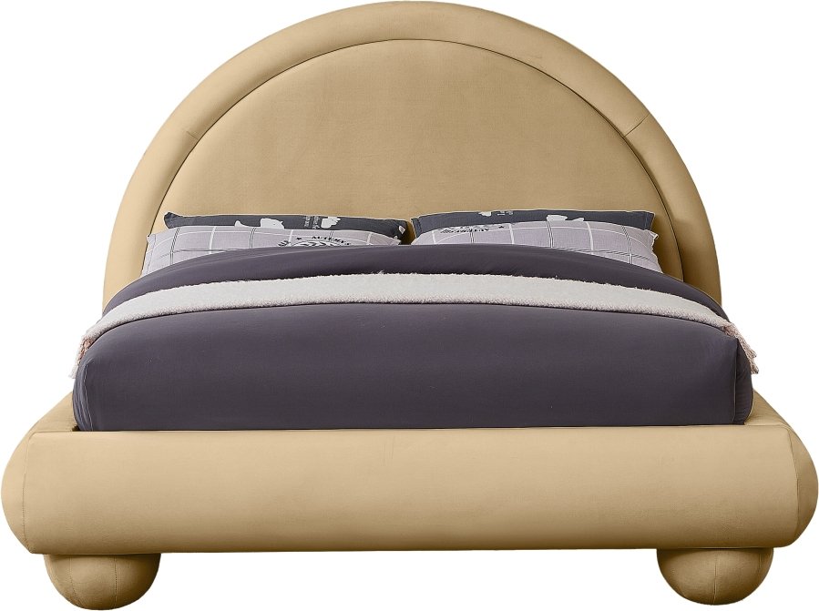 Madrid Velvet Upholstered Bed - Image 3