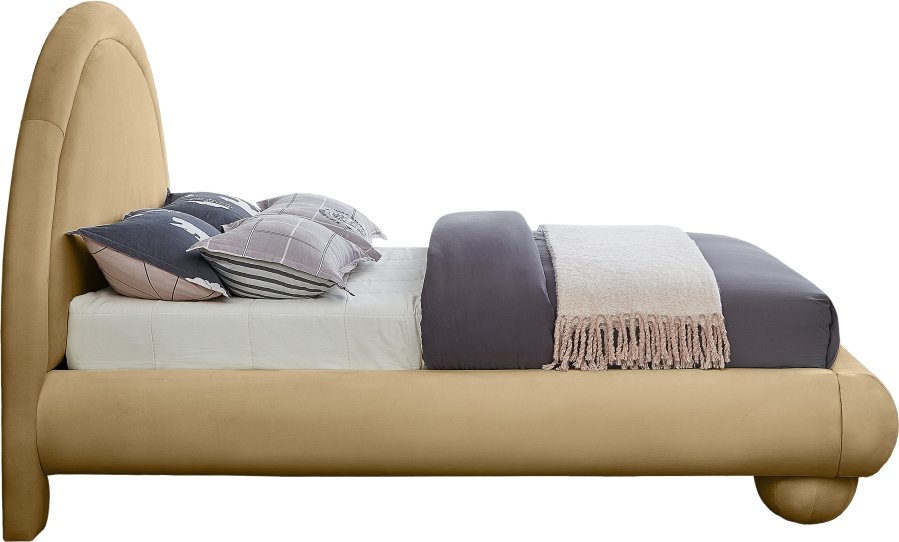 Madrid Velvet Upholstered Bed - Image 4