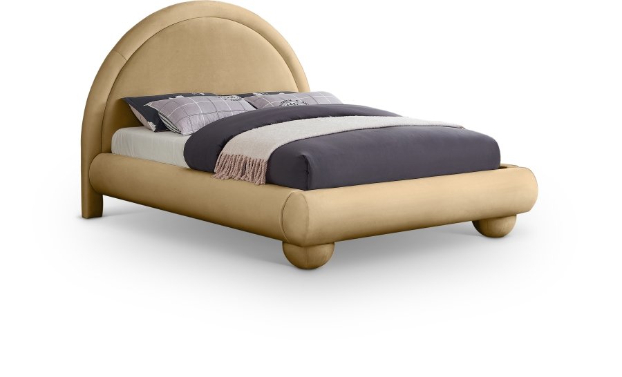 Madrid Velvet Upholstered Bed