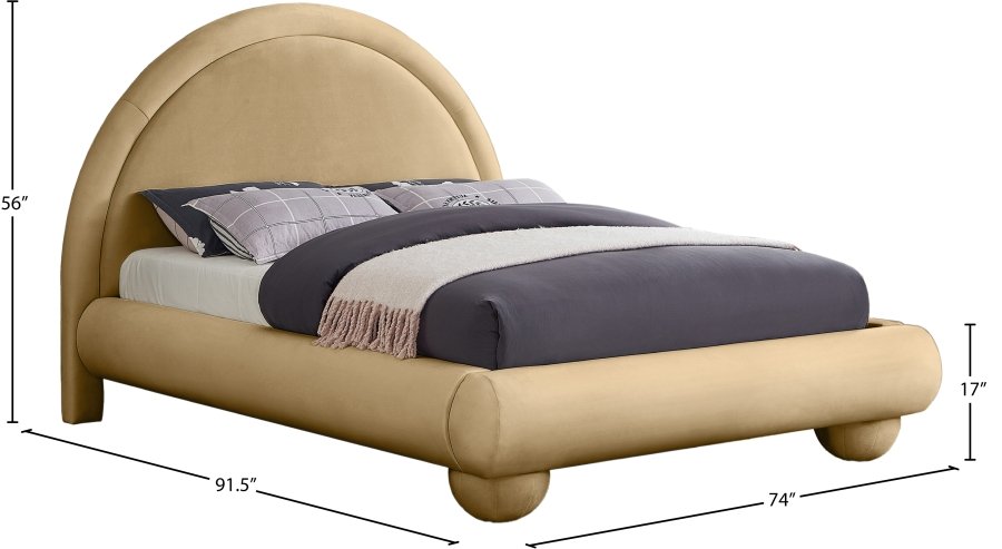 Madrid Velvet Upholstered Bed - Image 7