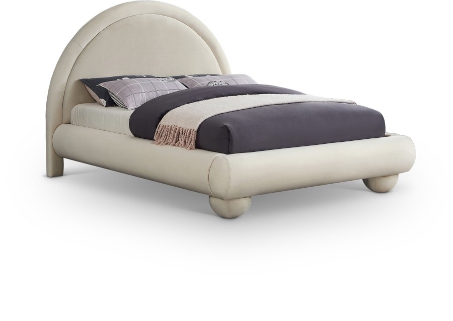 Madrid Velvet Upholstered Bed