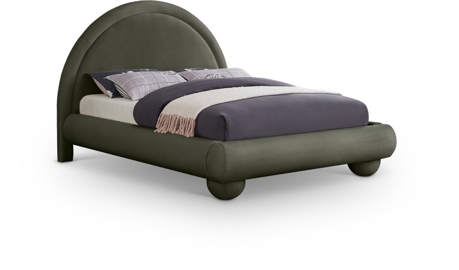 Madrid Velvet Upholstered Bed