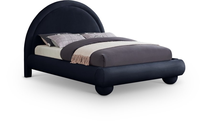 Madrid Velvet Upholstered Bed