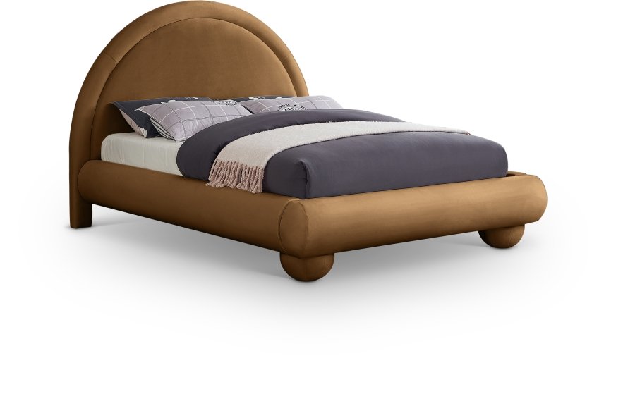 Madrid Velvet Upholstered Bed