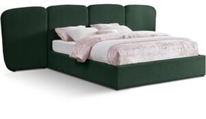 Shiloh Boucle Fabric Upholstered Bed