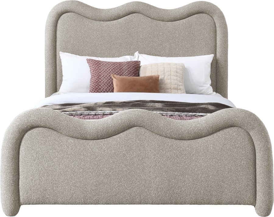 Gavin Chenille Fabric Upholstered Bed - Image 3