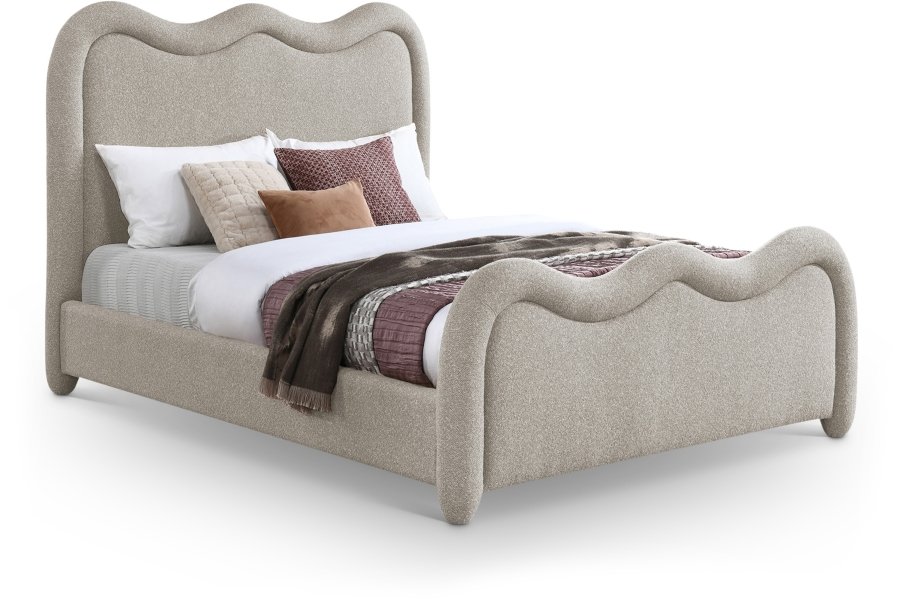 Gavin Chenille Fabric Upholstered Bed