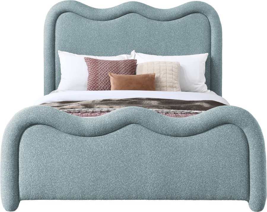 Gavin Chenille Fabric Upholstered Bed - Image 3