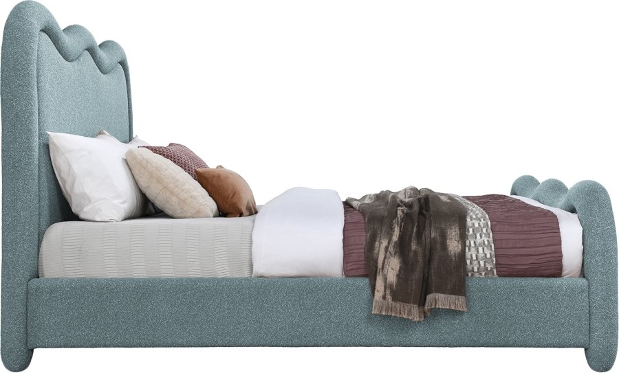 Gavin Chenille Fabric Upholstered Bed - Image 4