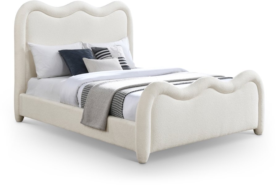 Gavin Chenille Fabric Upholstered Bed