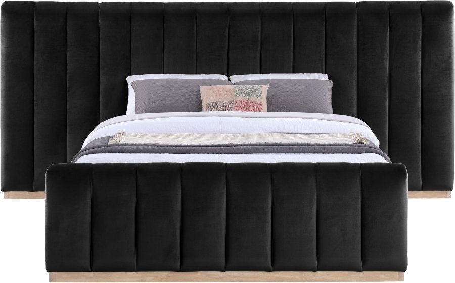 Amara Velvet Upholstered Bed - Image 3