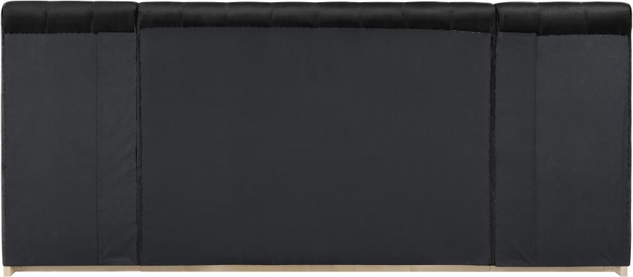 Amara Velvet Upholstered Bed - Image 5