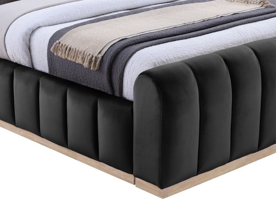 Amara Velvet Upholstered Bed - Image 6