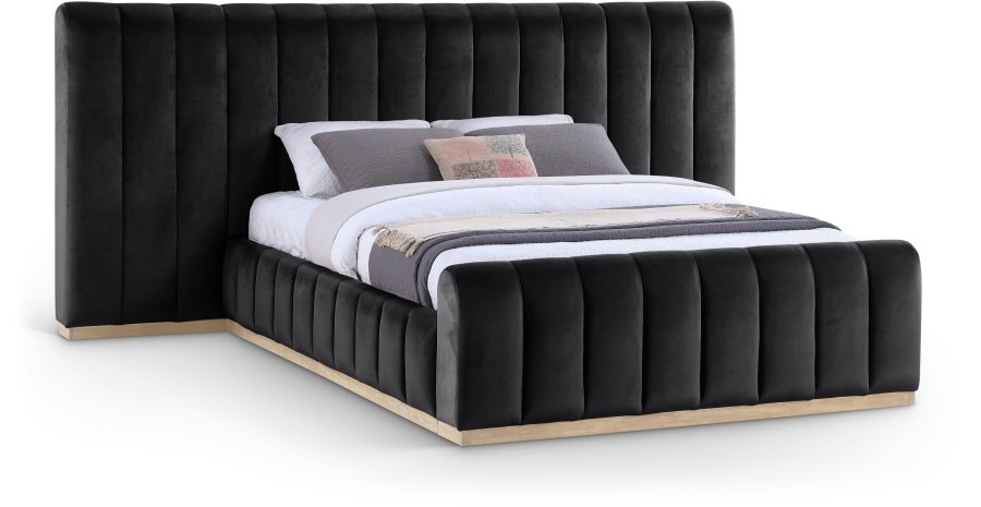 Amara Velvet Upholstered Bed