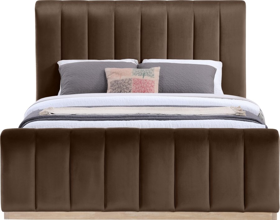 Amara Velvet Upholstered Bed - Image 3