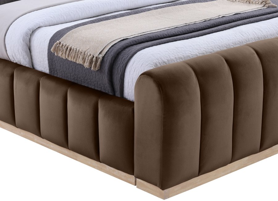 Amara Velvet Upholstered Bed - Image 6