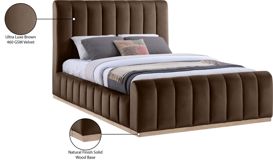 Amara Velvet Upholstered Bed - Image 10