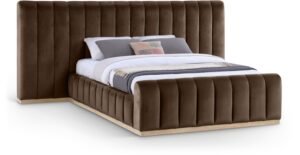 Amara Velvet Upholstered Bed