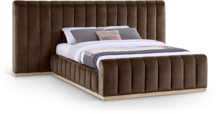 Amara Velvet Upholstered Bed