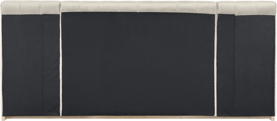 Amara Velvet Upholstered Bed - Image 5