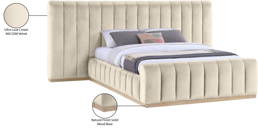 Amara Velvet Upholstered Bed - Image 10