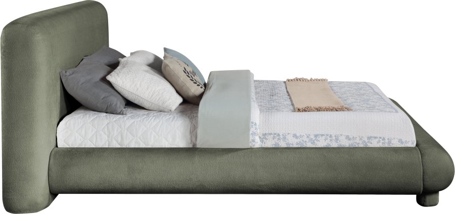 Blair Chenille Fabric Upholstered Bed - Image 4