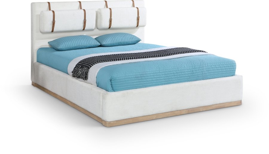 Bennet Linen Textured Fabric Upholstered Bed