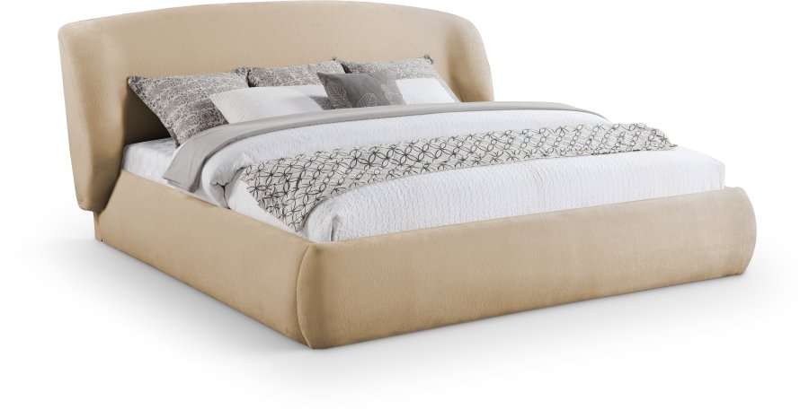 Sandro Chenille Fabric Upholstered Bed