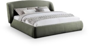 Sandro Chenille Fabric Upholstered Bed