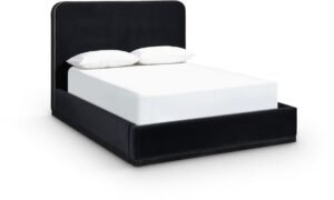 Rava Velvet Upholstered Bed