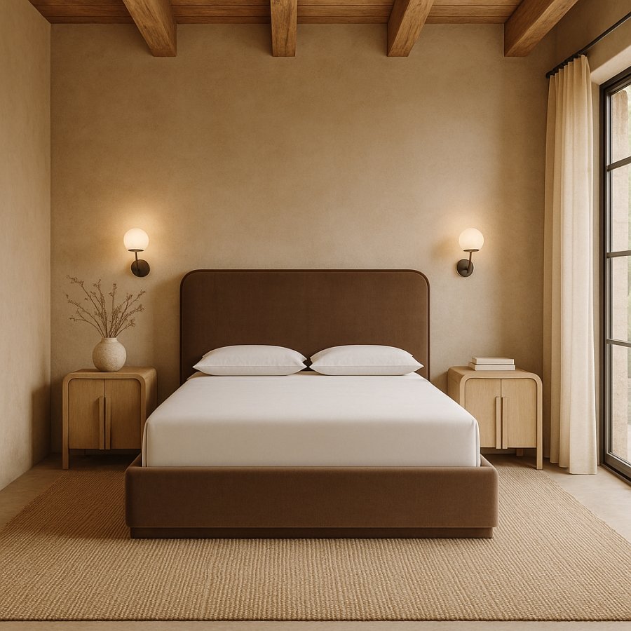 Rava Velvet Upholstered Bed - Image 2