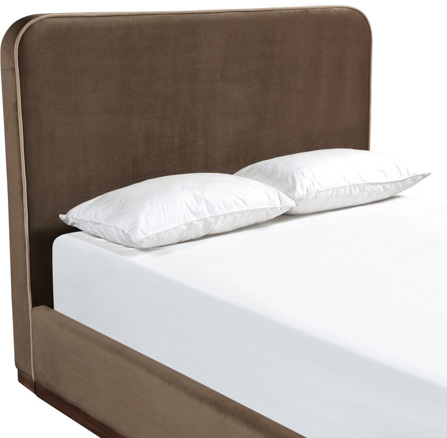 Rava Velvet Upholstered Bed - Image 6