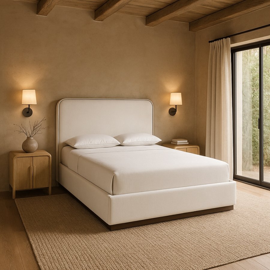 Rava Velvet Upholstered Bed - Image 2