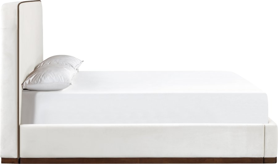 Rava Velvet Upholstered Bed - Image 3